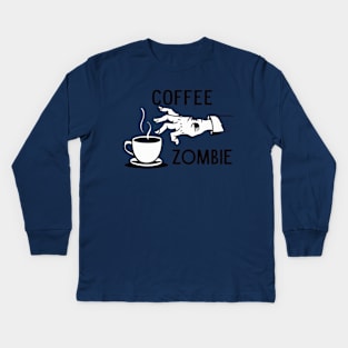 CAFE ZOMBIE Kids Long Sleeve T-Shirt